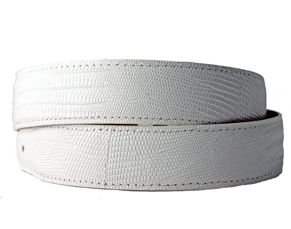 White Lizard Belt Strap