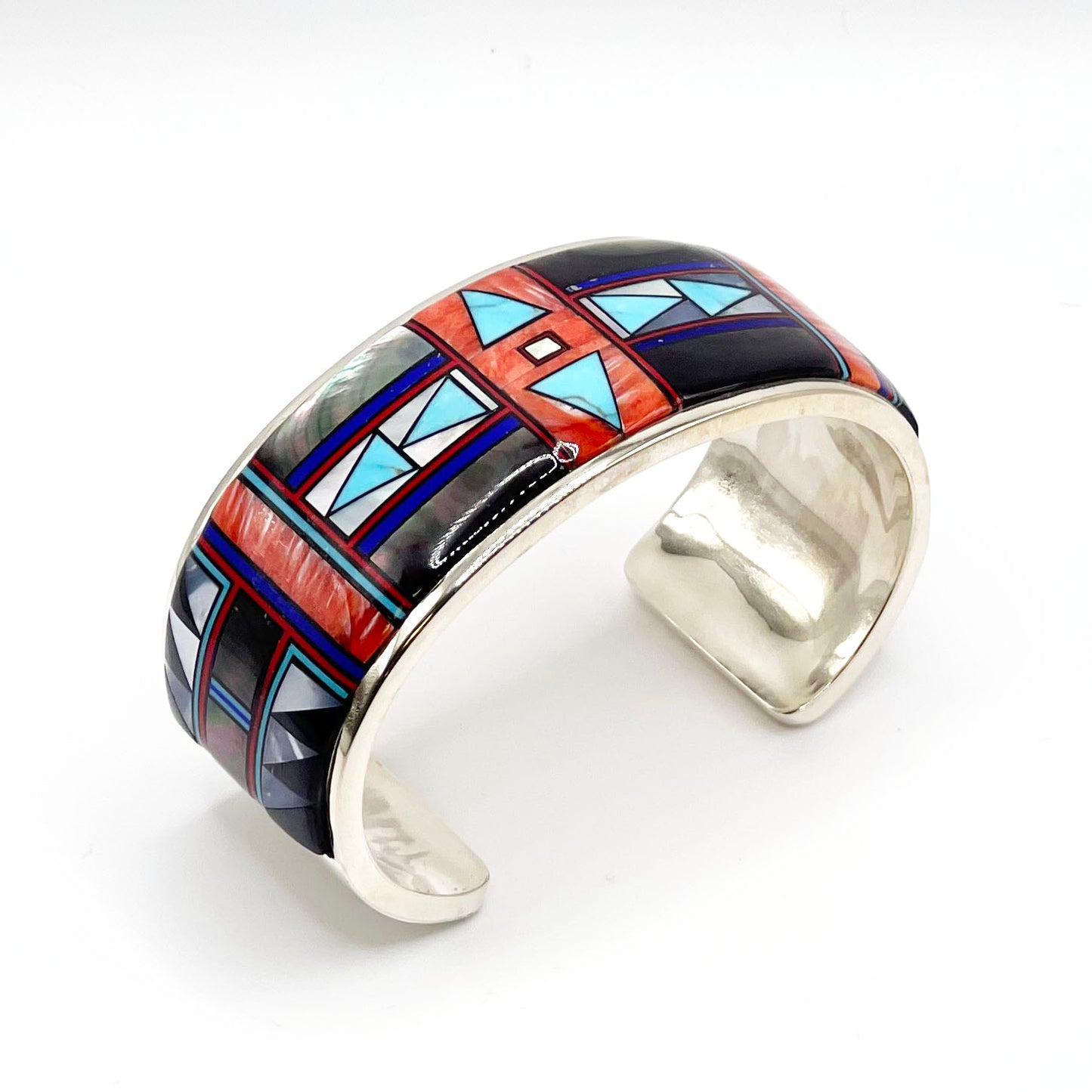 Stone Inlay Cuff Bracelet