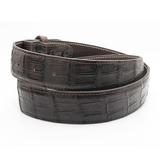 Brown Ultra Crocodile Belt Strap