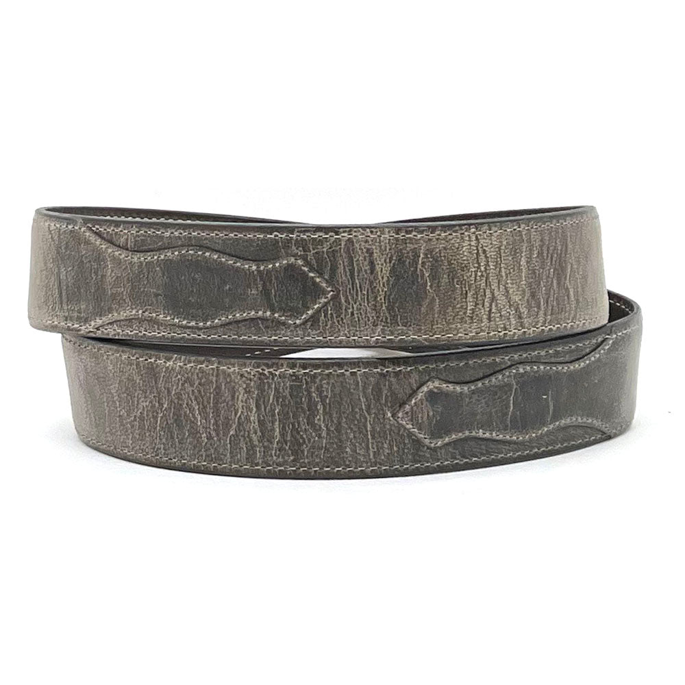 Grey Goatskin Belt Strap