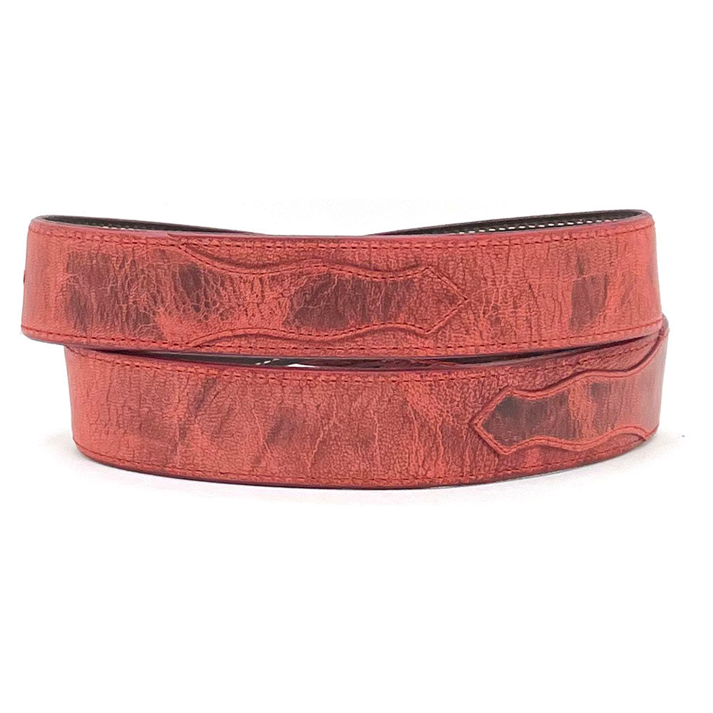 Red Goatskin Belt Strap