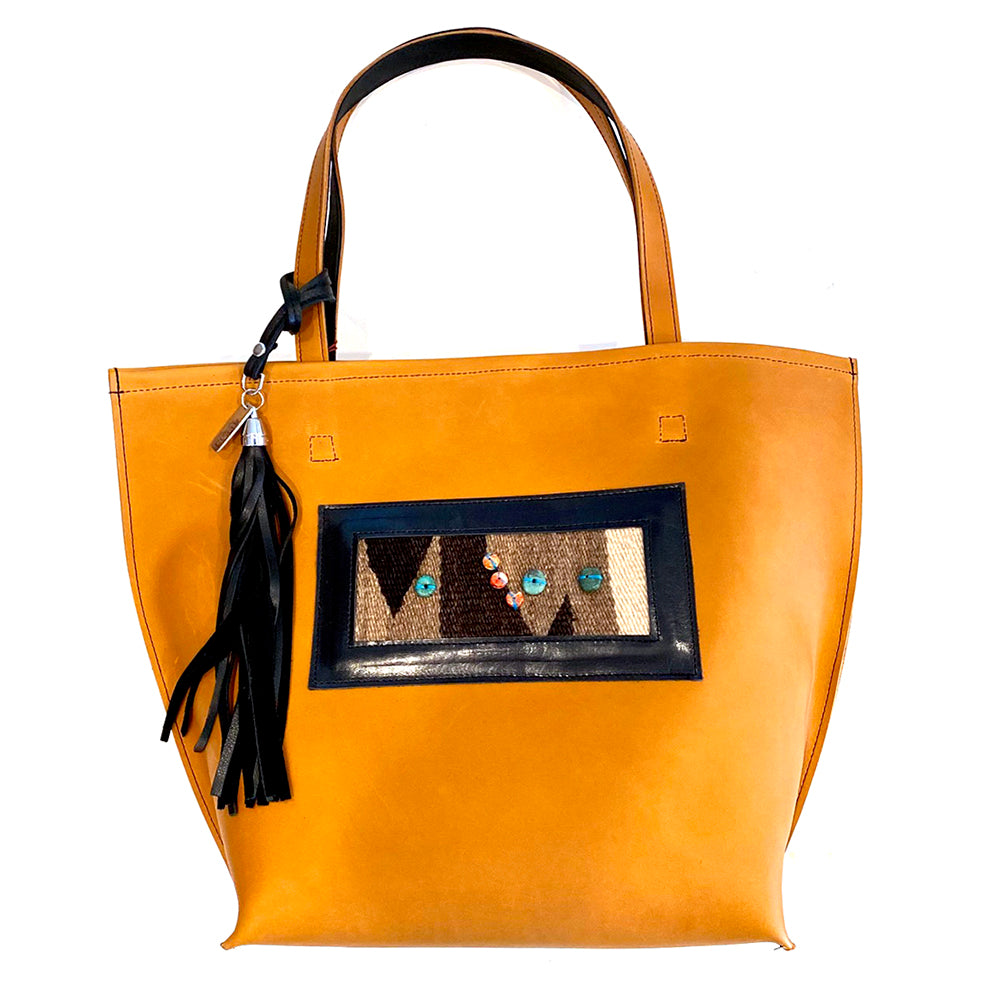 Leather Designer Tote Bag