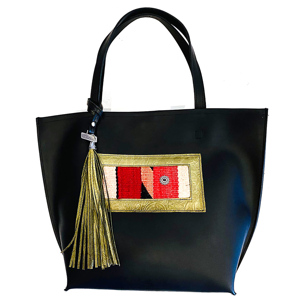 Leather Designer Tote Bag