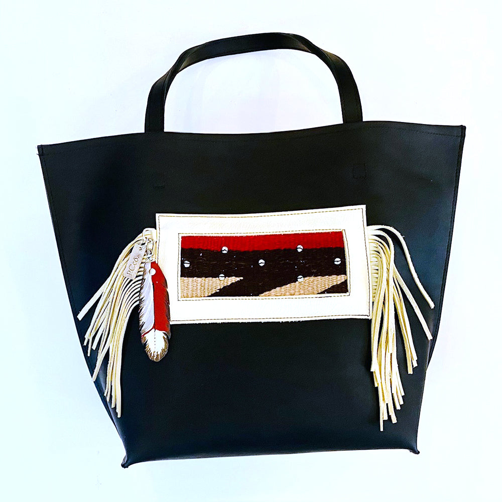 Leather Designer Tote Bag