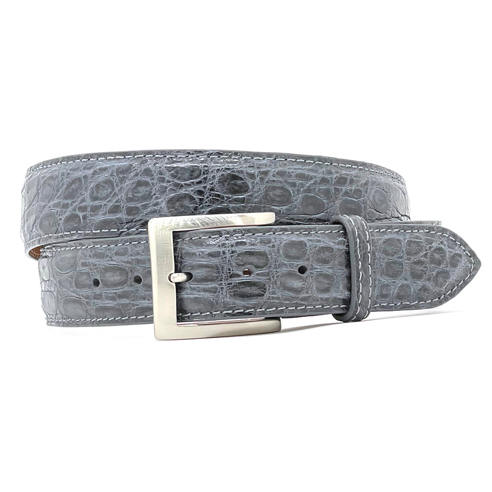 Gray Alligator Golf Belt