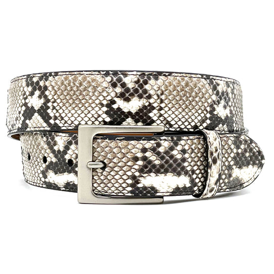 Black & White Python Golf Belt