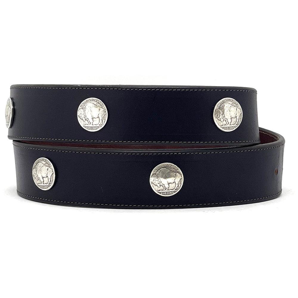 Brown Buffalo Nickels Leather Belt Strap