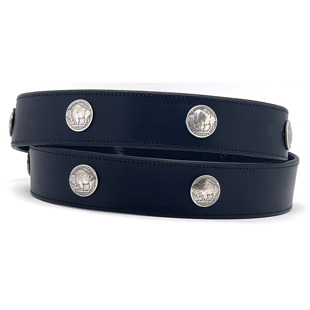 Black Buffalo Nickels Belt Strap