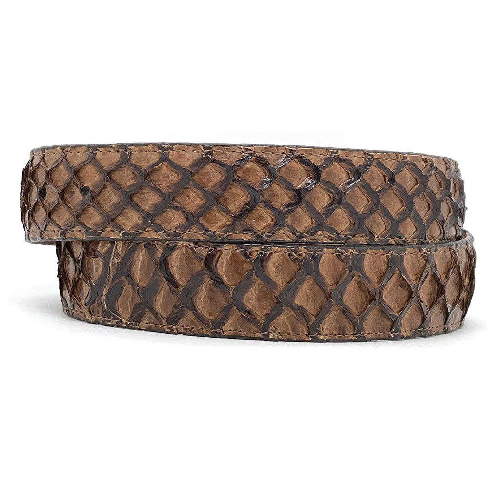 Brown Pirarucu Belt Strap