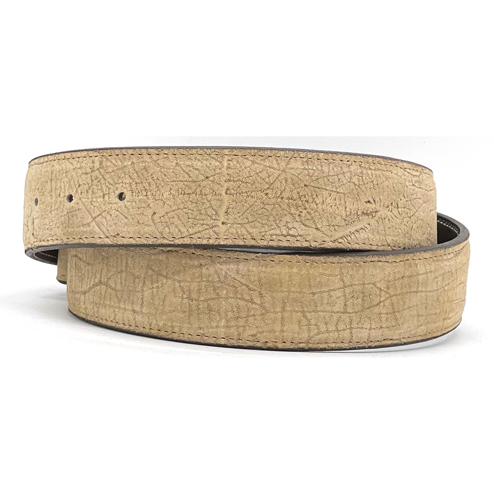 Blonde Hippo Leather Belt Strap