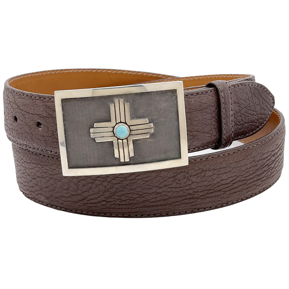 Stefano Zia w/ Turquoise One Piece Buckle 1.5