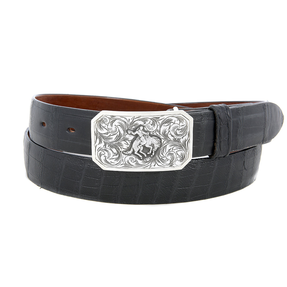 Sunset Trails Silver Bronco Belt Bcukles