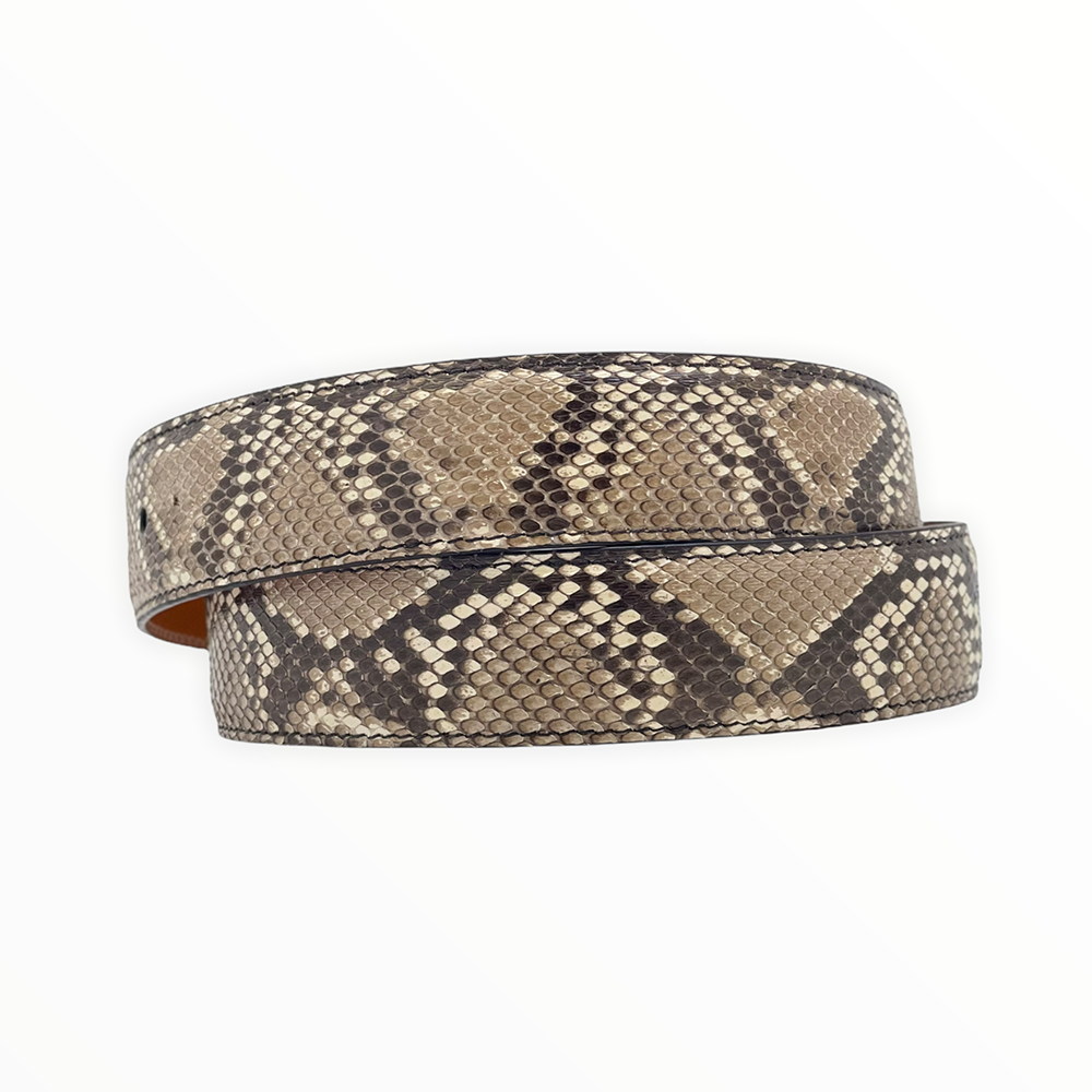 White Python Belt Strap