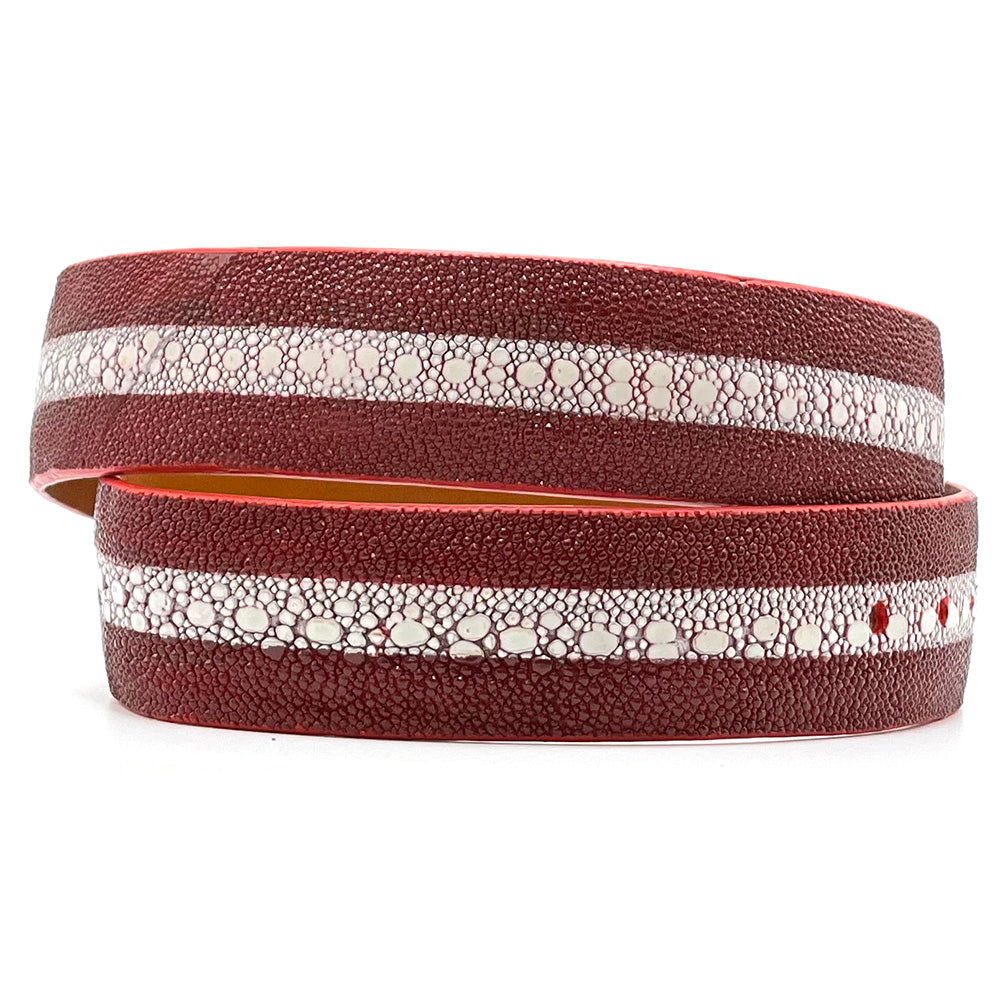 Red Multi-Spine Stingray Belt Strap