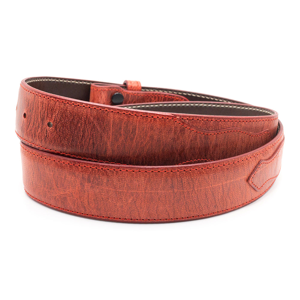 Red Goatskin Belt Strap