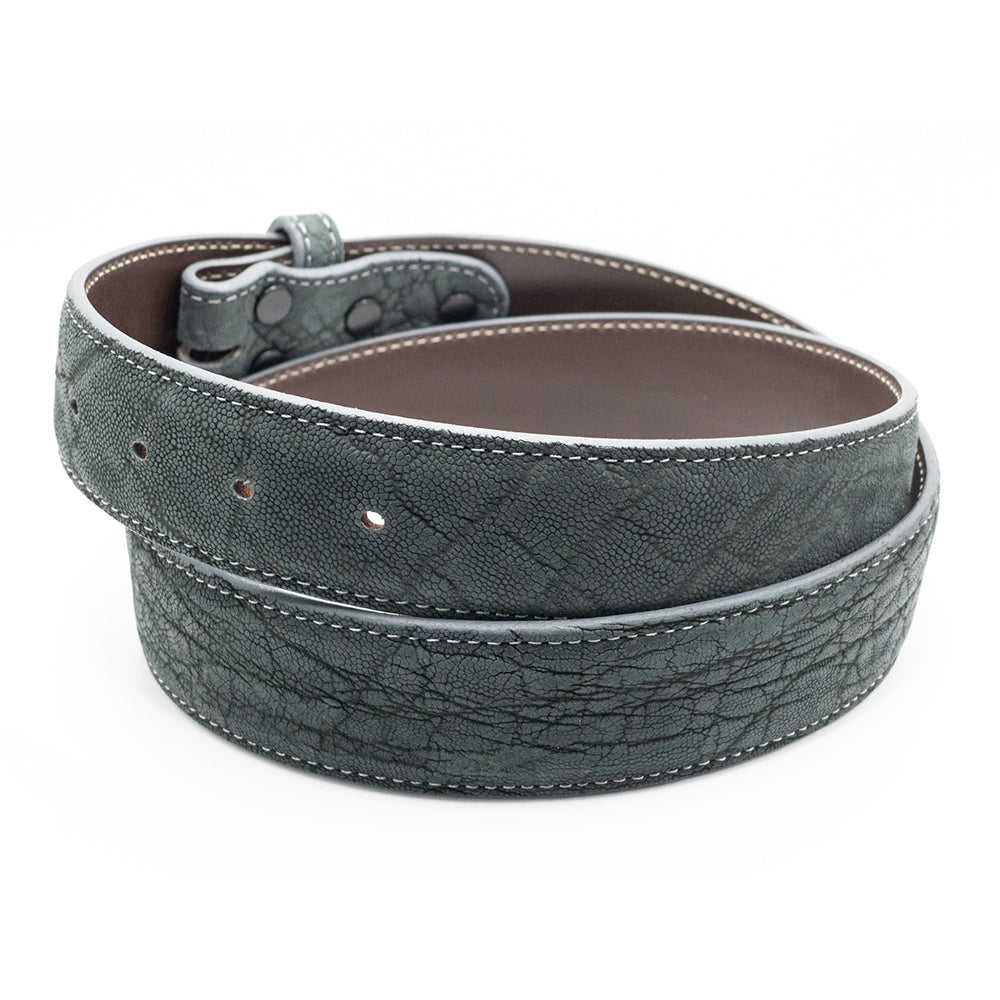 Dark Gray Suede Elephant Belt Strap