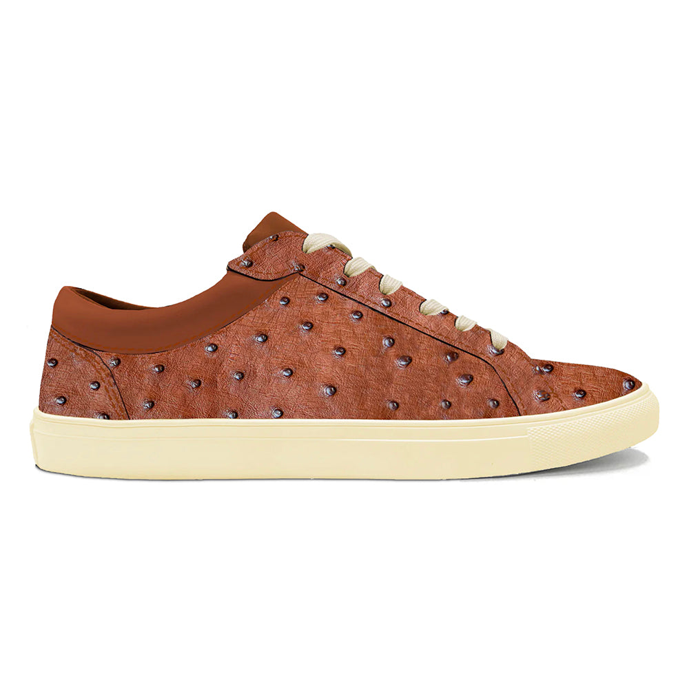 Beige Ostrich Sneakers