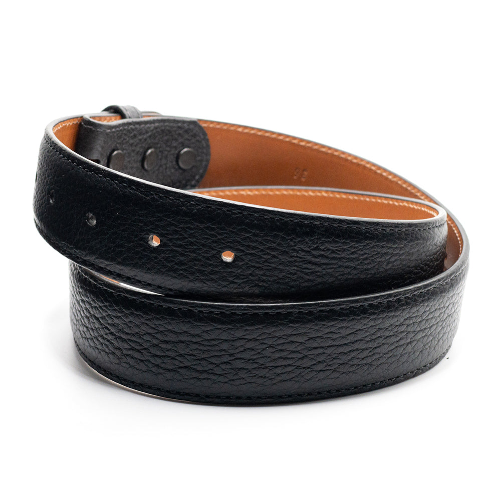 Black Americna Bison Belt Strap