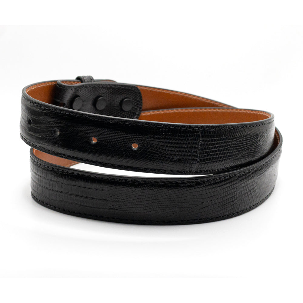 Black Lizard Belt Strap