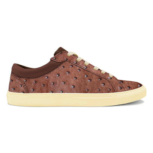 Brown Ostrich Sneakers