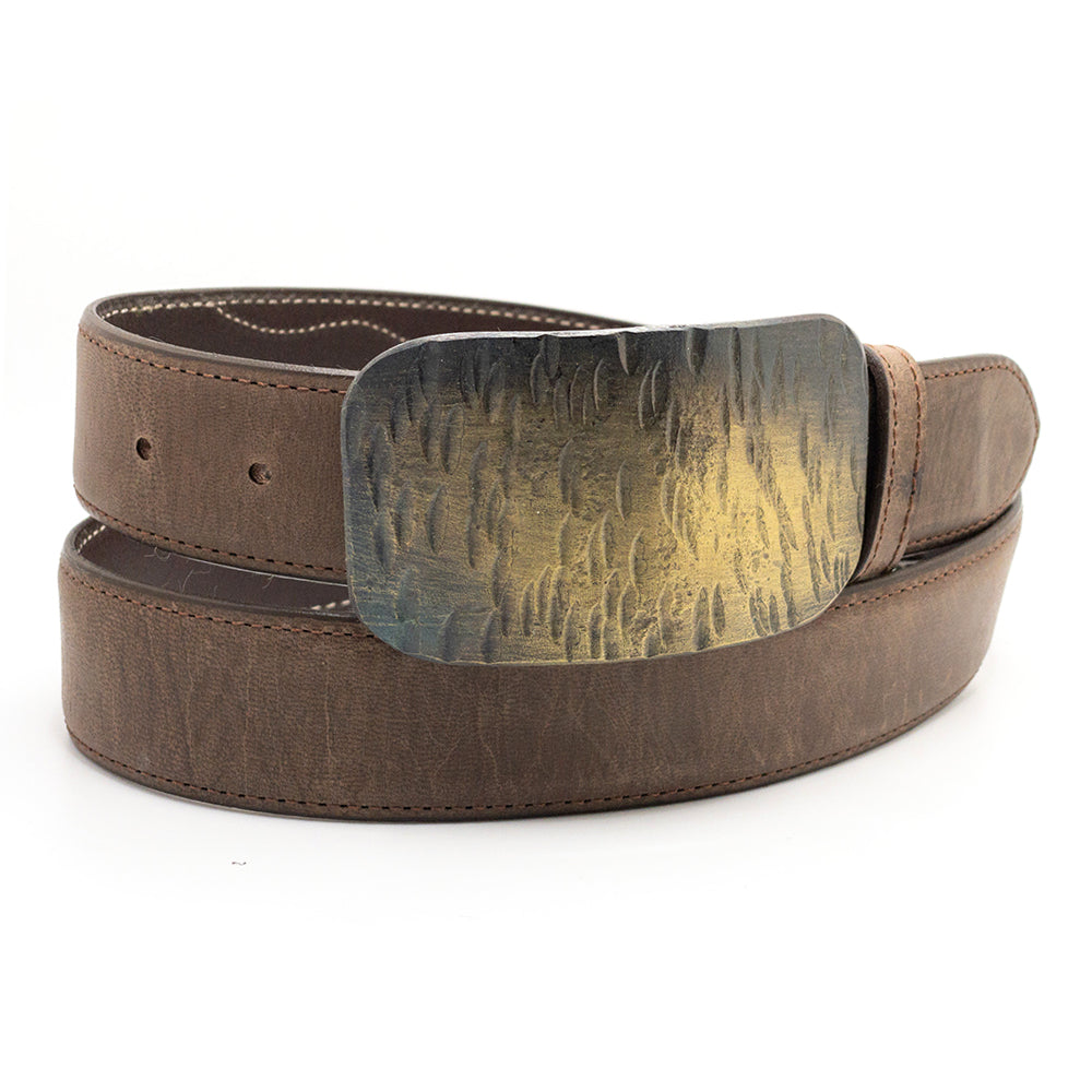 Meridian Farm Bright Brass Wave Belt Buckle