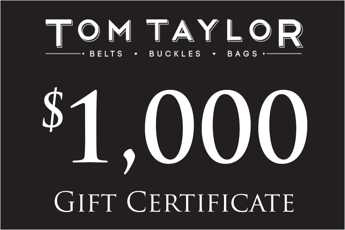 $1000 Gift Certificate