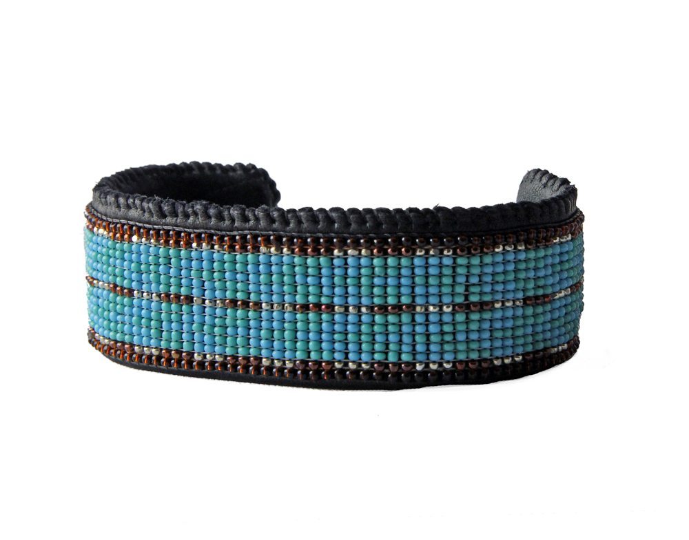Turquoise Beaded Cuff