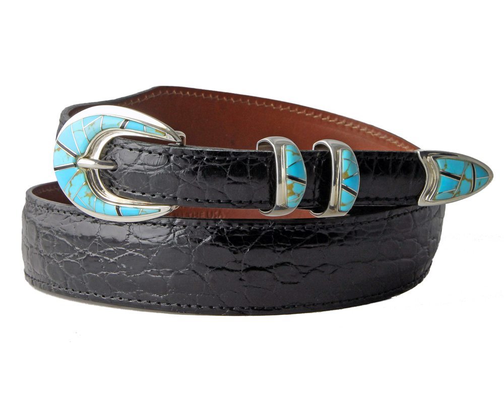 B G Mudd Turquoise Belt Buckle Set