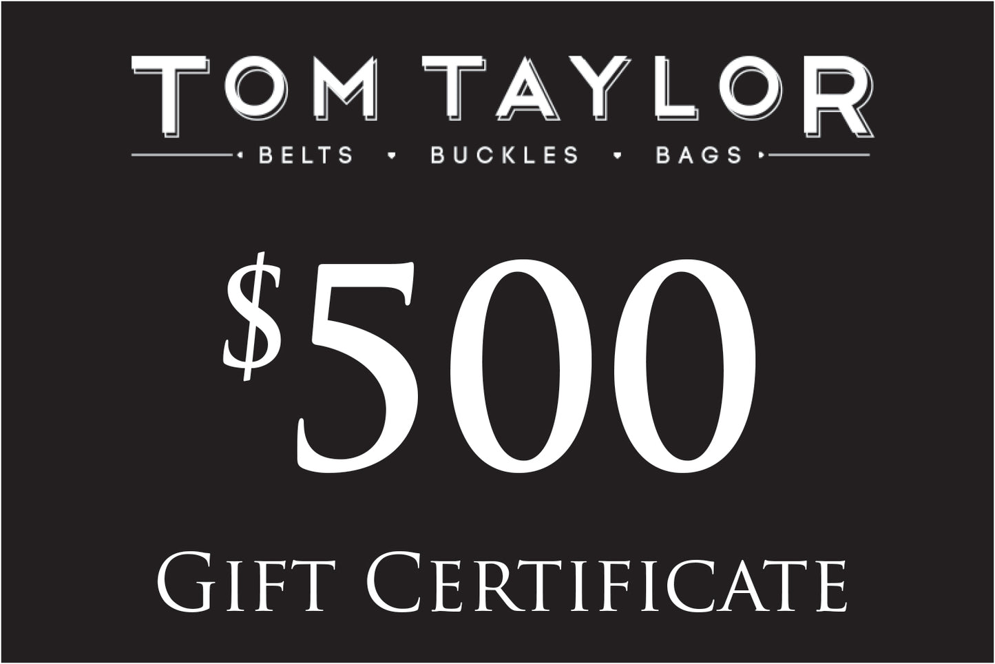 $500 Gift Certificate