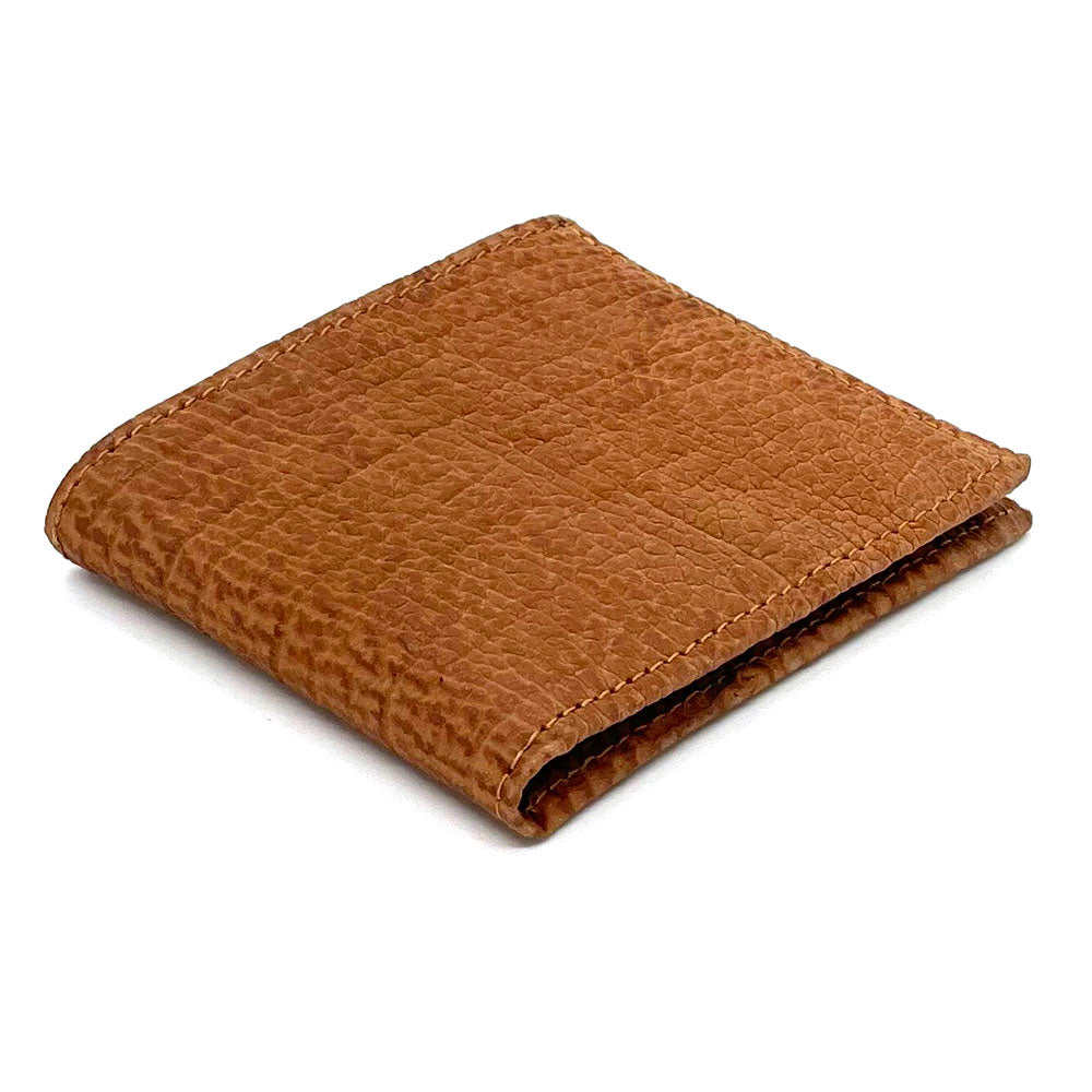 Cognac Shark Leather Hipster Wallet