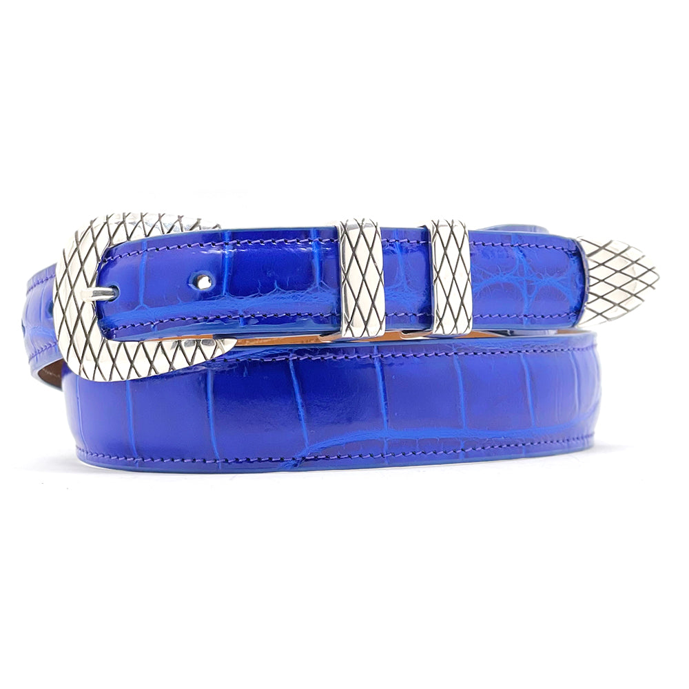 B G Mudd Sterling Silver Belt Buckle Set