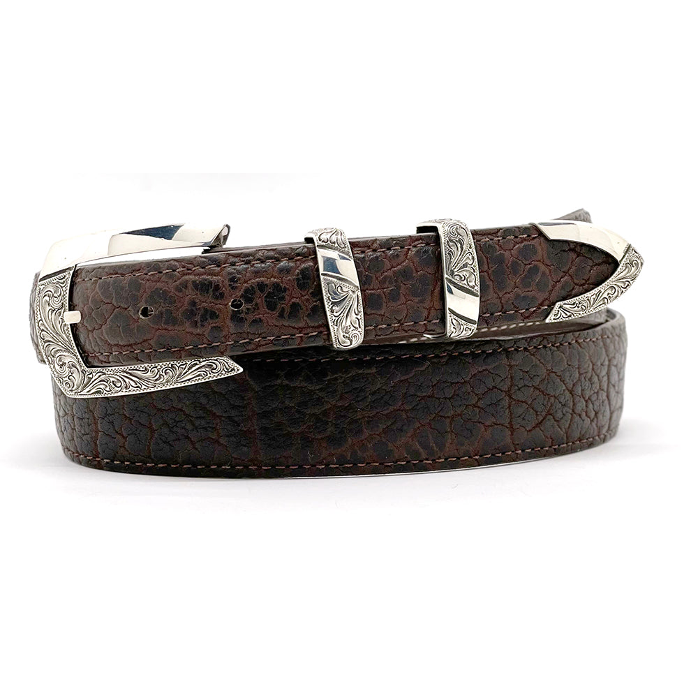 Chacon Silver Belt Buckle Set