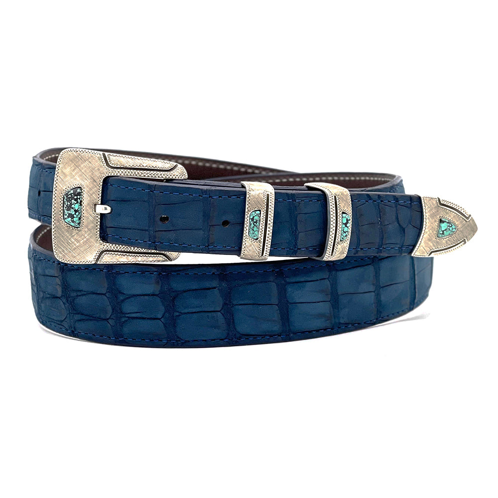Turquoise Belt Buckle Set