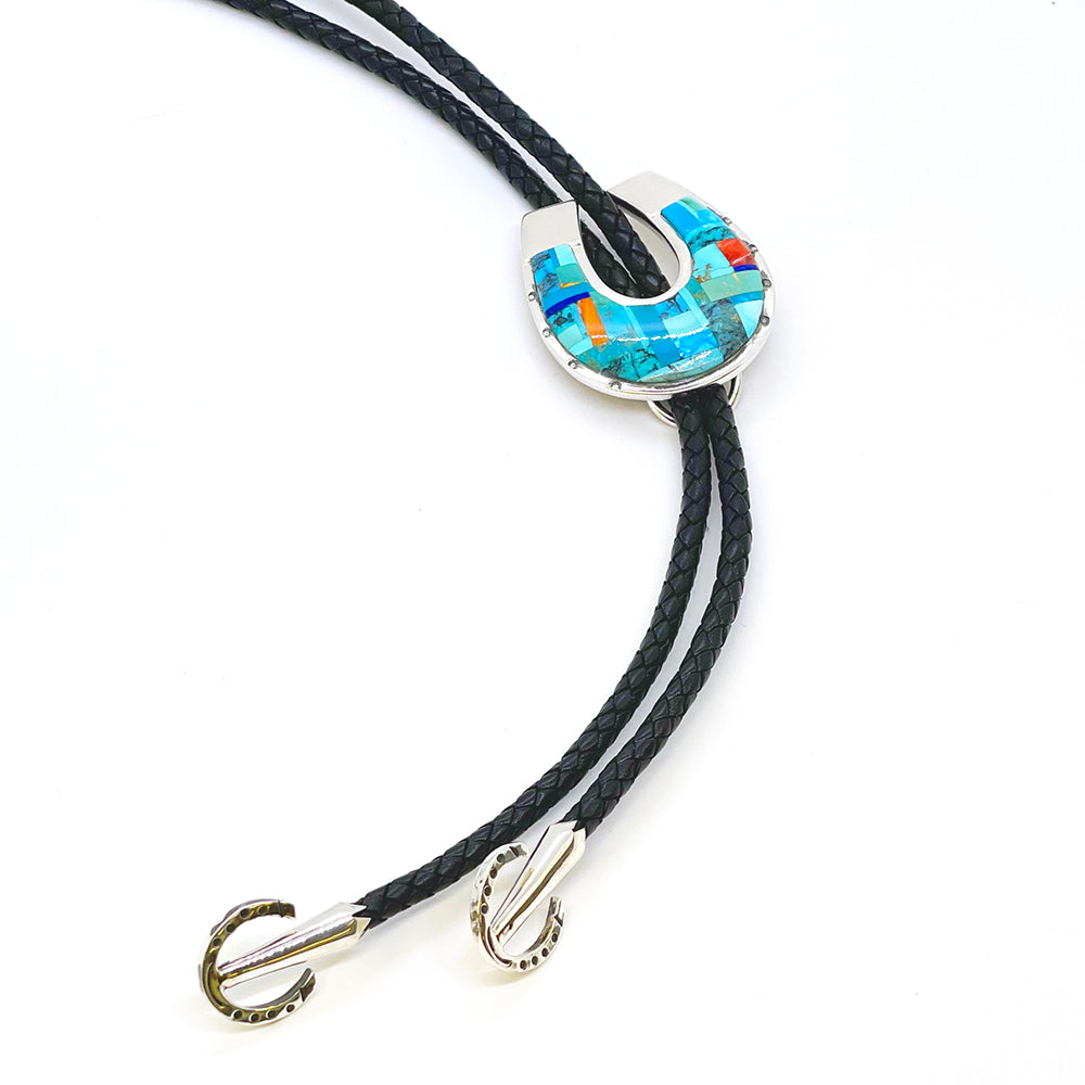 Horseshoe Turquoise Bolo