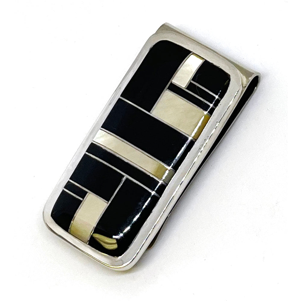 Stone Inlay Money Clip