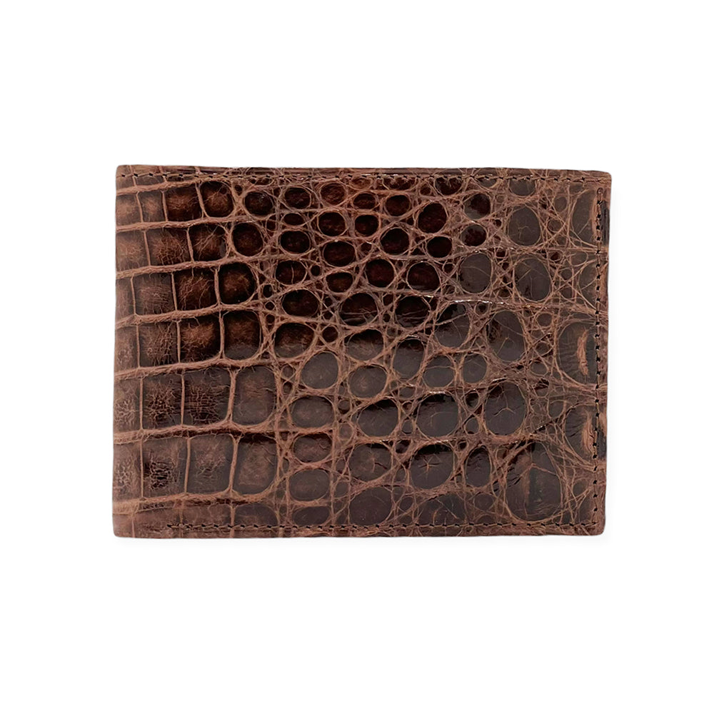 Brown Crocodile Leather Wallet