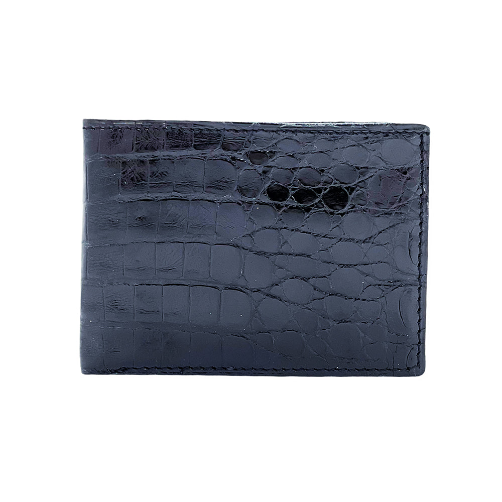 Black Crocodile Leather Wallet