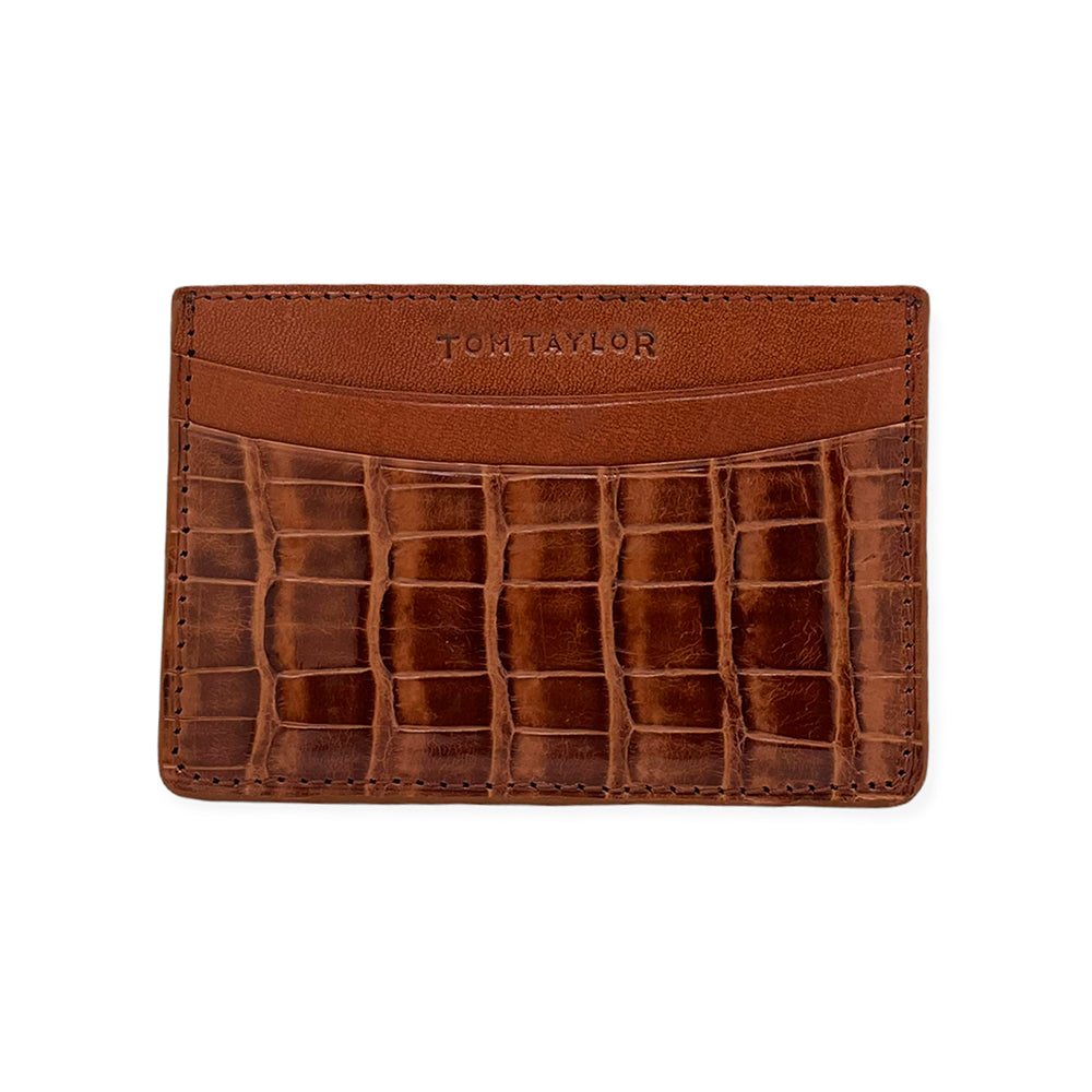 Crocodile Leather Card Case