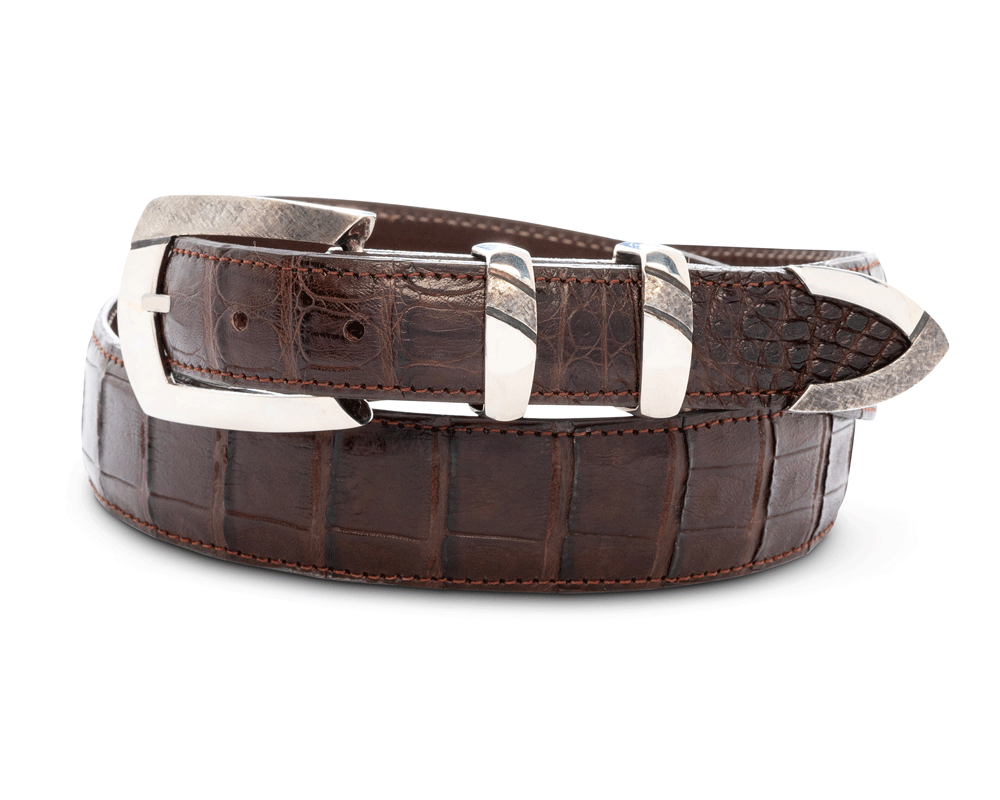 Silver Belt Buckle Set