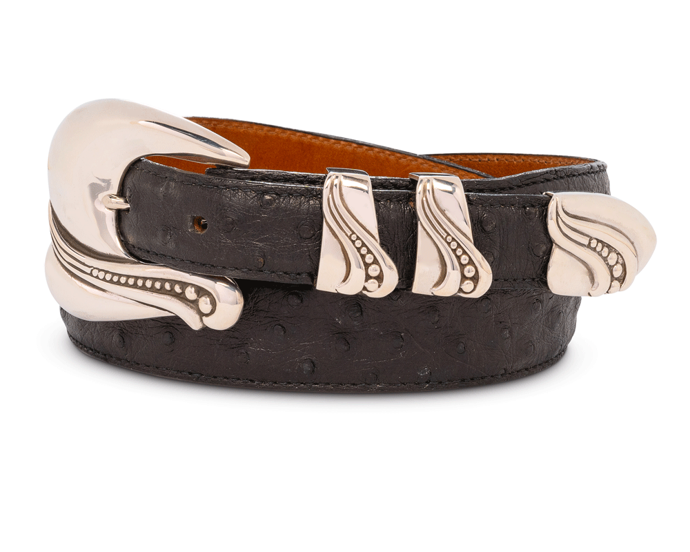 Silver Belt Buckle Set