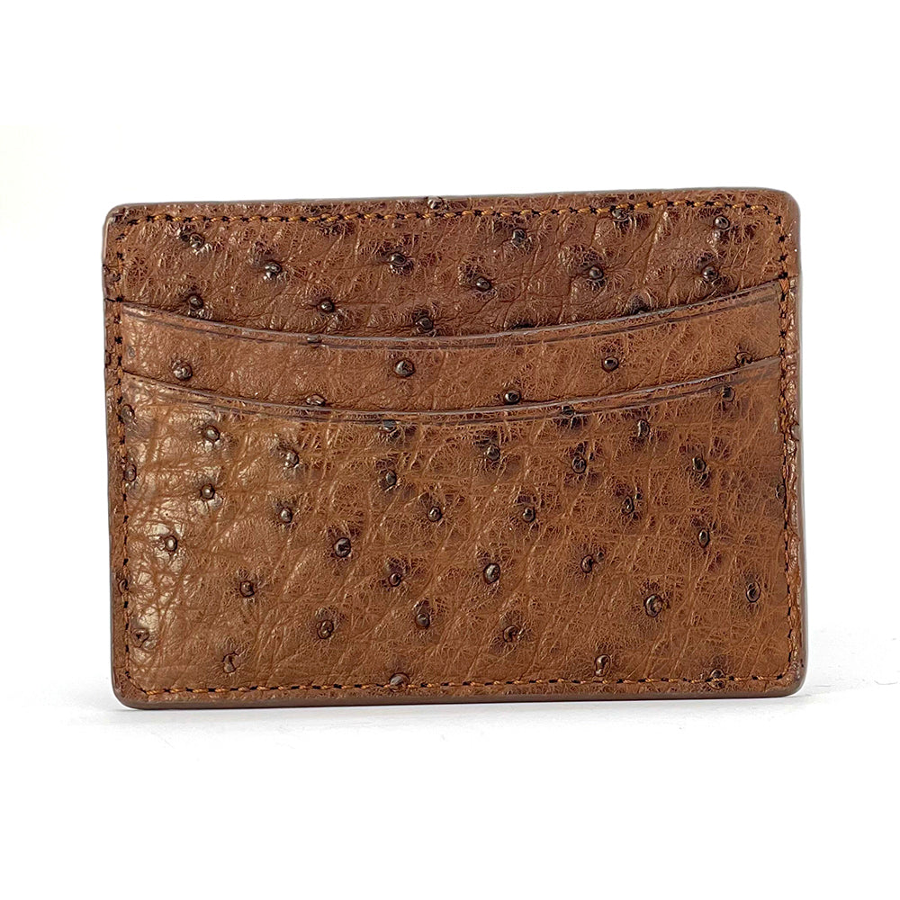 Ostrich Sport Clip Front Wallet