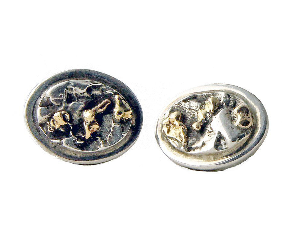 Silver and Gold Cufflinks