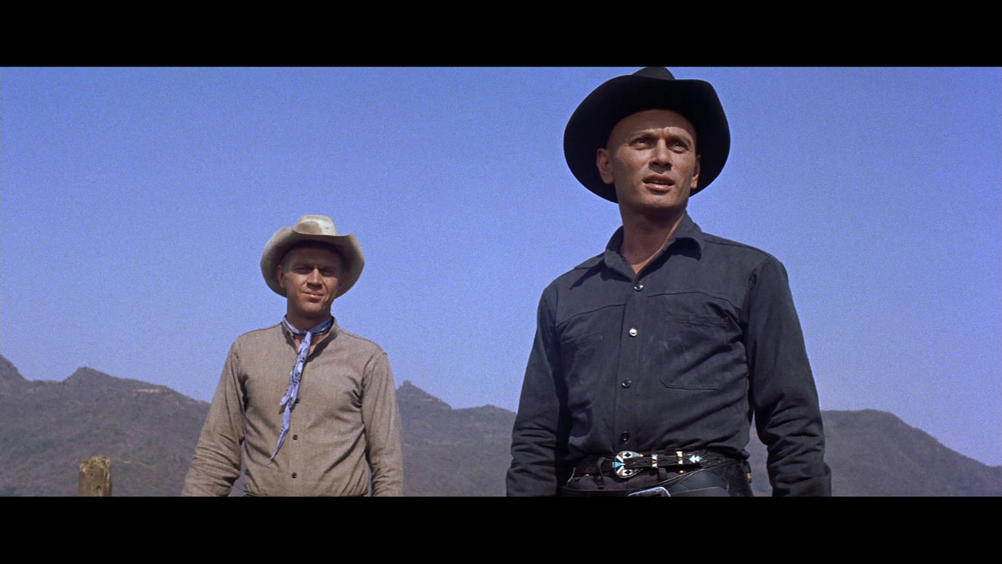 Yul Brynner with inlay belt buckle in "The Magnificant Seven".