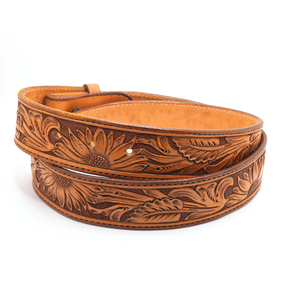 Brown Custom Handmade Leather Belts Custom Leather Belt Without