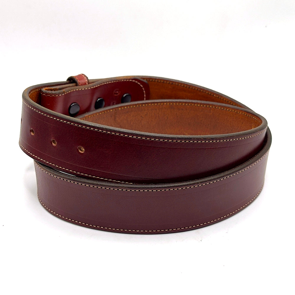 Cognac Bridle Leather Belt Strap