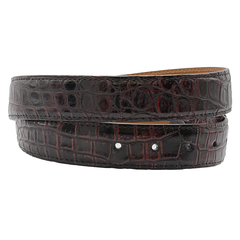 Black Cherry Alligator Belt | Handmade Luxury Belts | TOM TAYLOR – Tom ...