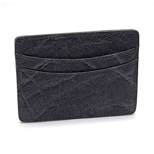 Black elephant leather card case.
