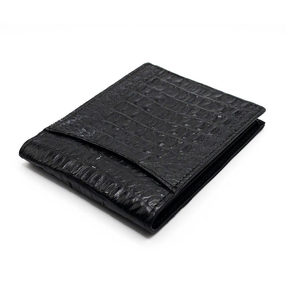 Black Horn-Back Alligator Wallet