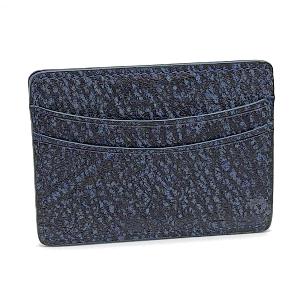 Blue giraffe leather card case.
