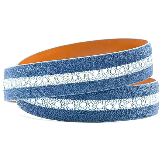Blue Multi-Spine Stingray Belt Strap